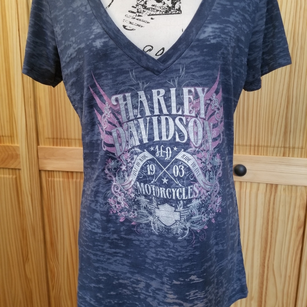 Harley-Davidson Size XL Burnout Tee
